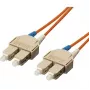 Equip SC/SC šviesolaidinis jungiamasis laidas OM1/OM2, 1,0 m, 62,5/125 µm