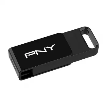 PNY Elite 128 GB USB Type-C 3.2 Gen 1 atmintinė, 120 MB/s, juoda