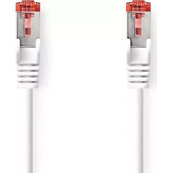 Nedis CAT6 tinklo kabelis | RJ11 kištukas | RJ45 kištukas - S/FTP | 15,0 m | Patalpoms | Apvalus | LSZH | Baltas | Dėžutė