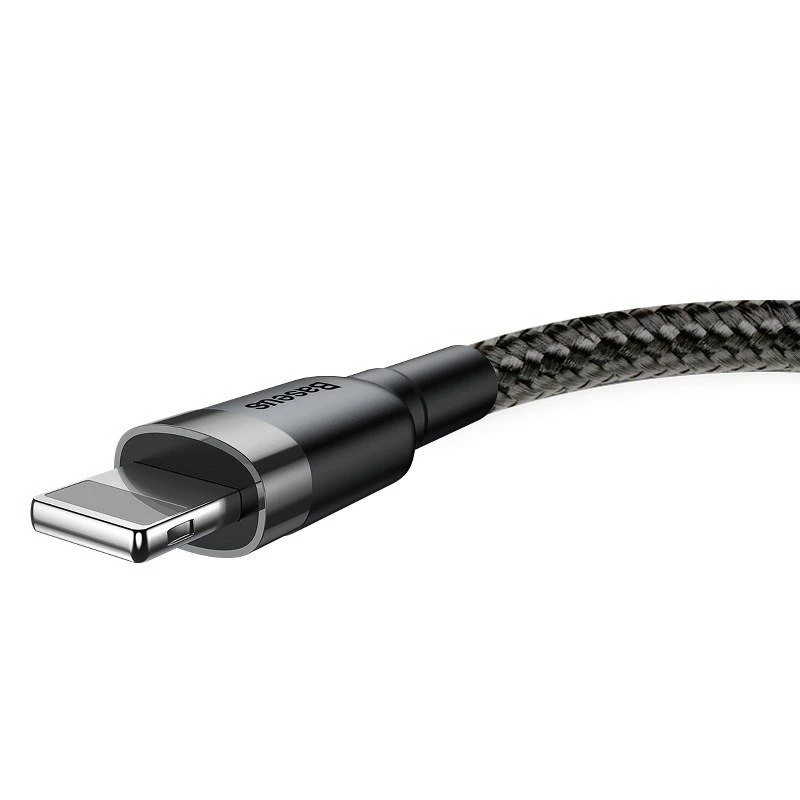 Baseus Cafule USB–Lightning kabelis 2A 3m (juodas+pilkas)
