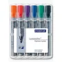 Markeris Staedtler 356 B WP6 6 vnt. Mėlyna Žalia Oranžinė Raudona Violetinė
