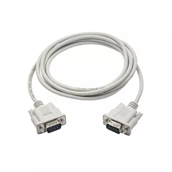 Serijinio kabelio lyties keitiklis Akyga AK-CO-03 — RS-232 į RS-232, 2 m, baltas, ABS korpusas, PVC apvalkalas
