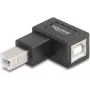 DeLOCK 67206 USB 2.0 Type-B lizdo adapteris, 90° kampinis, juodas