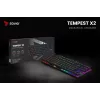 Mechaninė klaviatūra RGB Tempest X2 Outemu Blue Savio Savgk-tempest X2 Bl