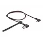 USB kabelis DeLOCK EASY-USB 2.0 Type-A į Micro-B kištukas 0,5 m juodas