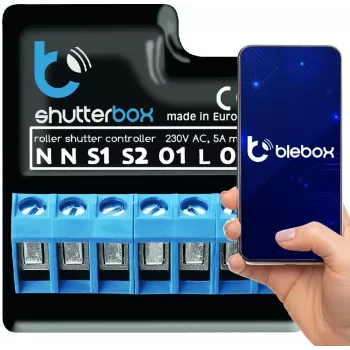 Žaliuzių valdiklis bleBox shutterBox Black