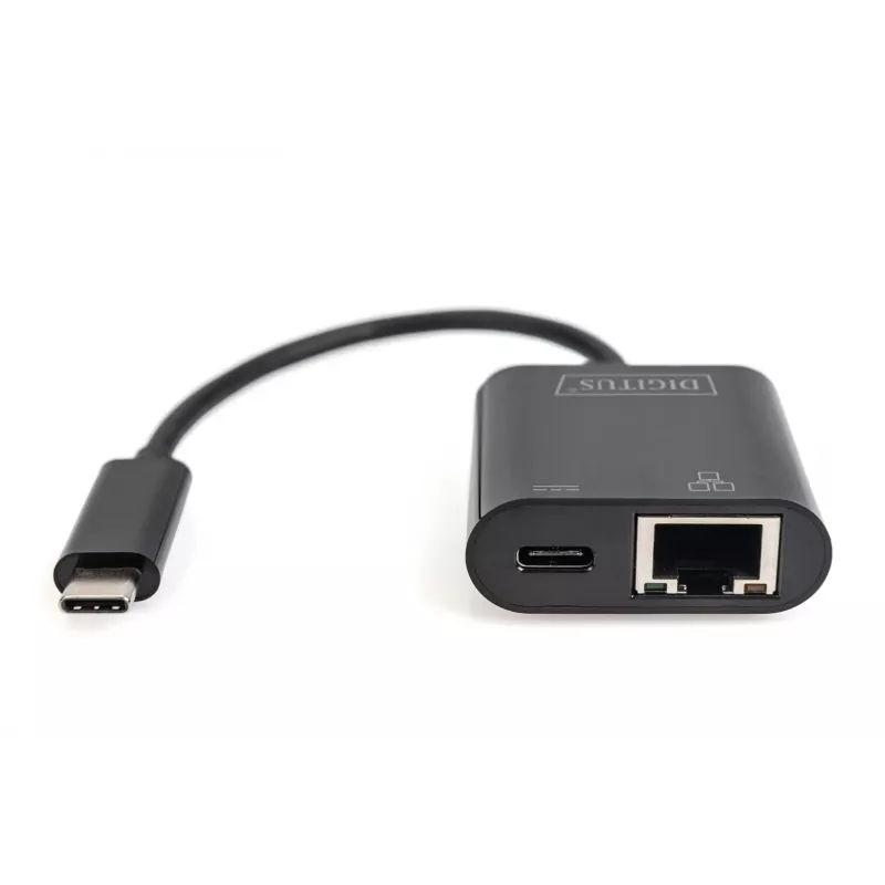 USB Type-C Gigabit Ethernet adapteris Digitus DN-3027 su Power Delivery