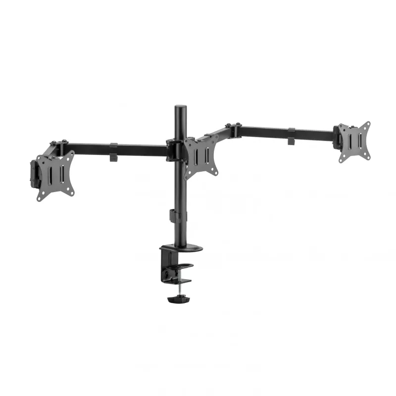 Monitorinis laikiklis SBOX LCD-352/3-2 3 rankomis, 13–27 colių ekranams, iki 9 kg per ranką, VESA 100x100