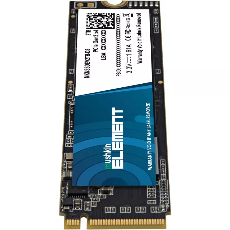 Mushkin ELEMENT 2 TB M.2 2280 PCIe 3.0 x4 NVMe vidinis SSD