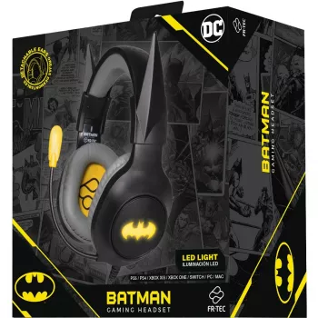 Ausinės FR-TEC Gaming Headset Batman su nuimamomis ausytėmis