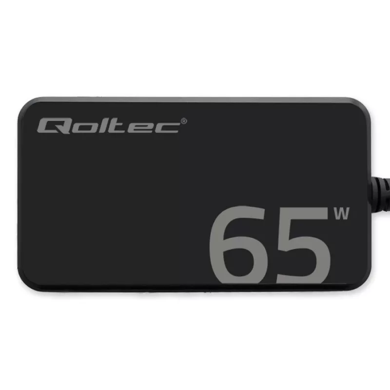 QOLTEC Įkroviklis 65W GaN Super Fast SLIM PD 5-20V 3.25A USB-C