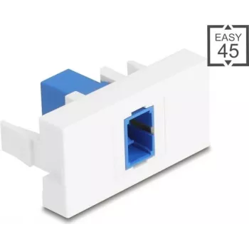 DELOCK Patch Panel Modulis SC Simplex Mėlynas/Baltas 45° Easy 90896