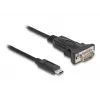 DeLOCK adapteris USB Type-C į RS-232 D-Sub 9 kontaktų vyriškas 0,25 m