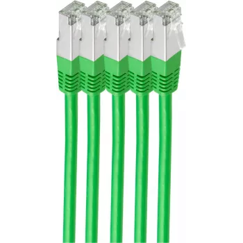 shiverpeaks BS75711-H0.5G-SET5 tinklo kabelis žalias 0,5 m Cat6 S/FTP (S-STP)