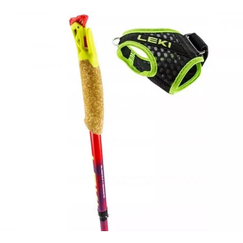 Leki TRL Ultratrail FX One 120 cm raudoni žygiavimo lazdos