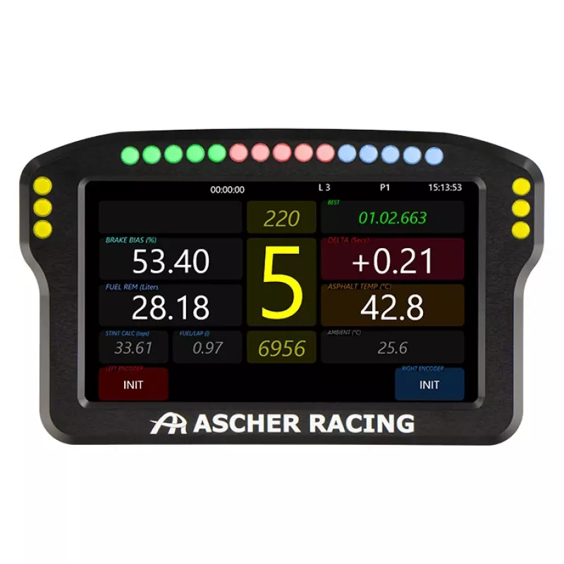 Ascher Racing 5 colių prietaisų skydelio panelė 76080029 sim lenktynių vairavimui