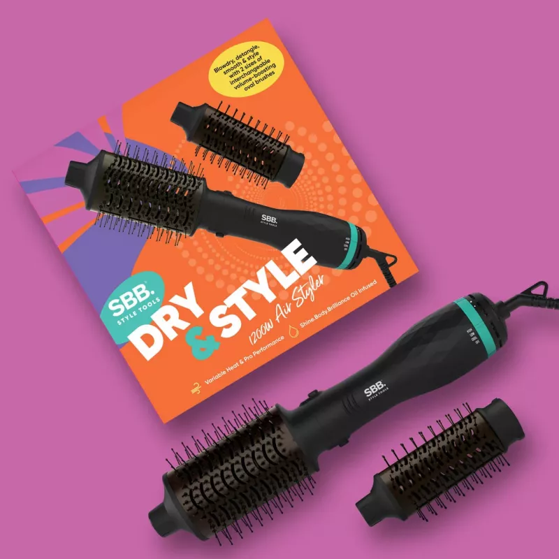 Džiovintuvas-šepetys SBB SBDR-2500-EU 2500W joninė technologija plaukų formavimui