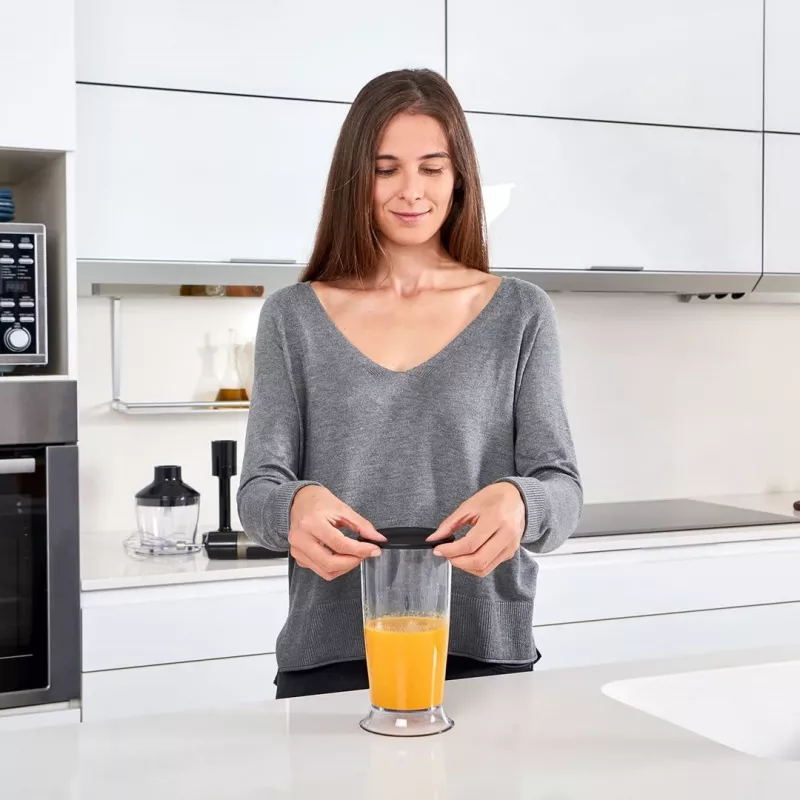 Panardintuvas Black & Decker BXHBA1500E – 1500 W, nerūdijančio plieno kotas, 20 greičių, pjaustytuvas, plaktuvas, impulsinis režimas