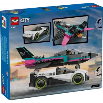 LEGO CITY 60489 Reaktyvinis lėktuvas prieš automobilį