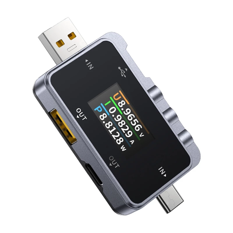 Testeris USB 2 viename FNIRSI FNAC-28 USB-C USB-A