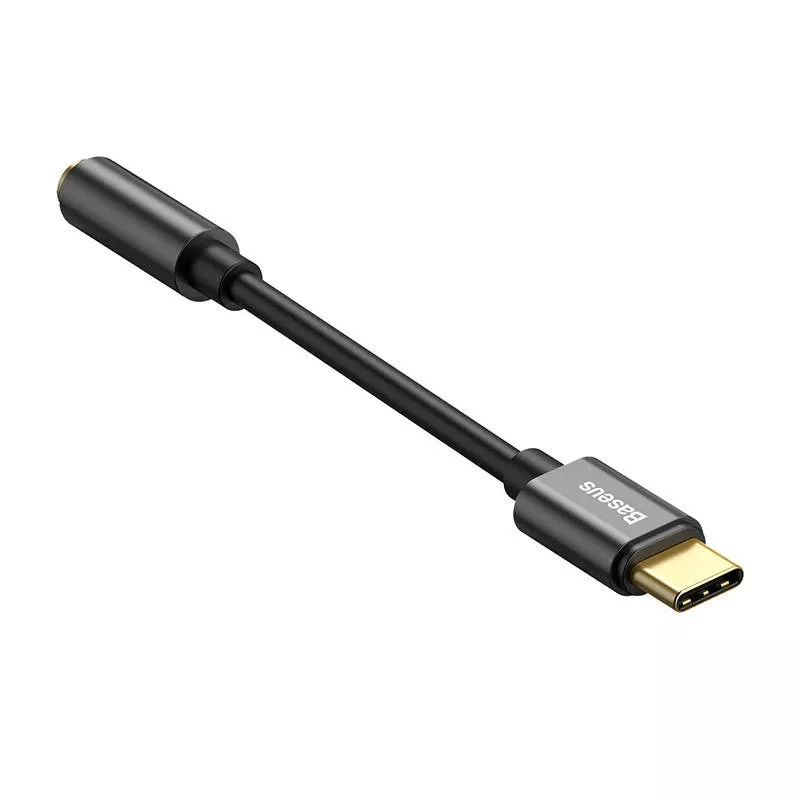 Adapteris Baseus CATL54-01 Type-C į 3,5 mm, juodas