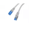LANBERG Cat.6A S/FTP Patchcord 25 cm, RJ45, LSZH, pilka