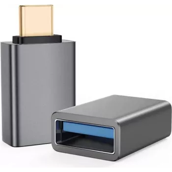 OTG adapteris helos 288362 — USB 3.1 A (moteriška) į USB Type‑C jungtį, tamsiai pilka