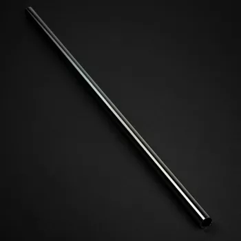 Vamzdis kietas Bitspower None Chamfer Brass 14mm AD, 500mm, Black Gloss