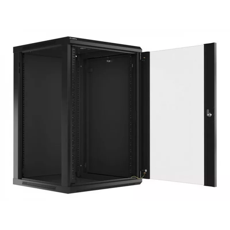 Sieninis stovas LANBERG WF01-6618-10B, 18U, 600×600×907 mm, juodas, 60 kg