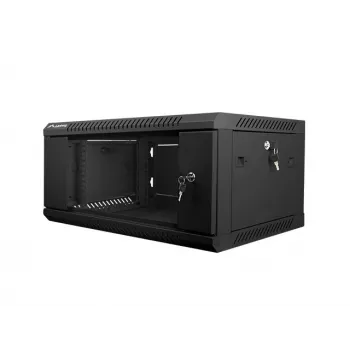 Sieninis tinklo stovas LANBERG WF01-6404-10B 4U 19 colių 600×450×285 mm IP20 juodas, 60 kg talpa