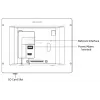 Vizualinis domofonas Hikvision DS-KH8350-TE1 7 colių IPS jutiklinis ekranas, PoE, SIP, MicroSD lizdas, 1024×600, aliumininis korpusas, juodas