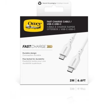USB-C į USB-C laidas OTTERBOX 78-81360 — 24 kontaktų, USB 2.0, 3A, 2,0 m, Baltas