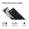 Mechaninė 75% klaviatūra Keychron Q1 Ultra 8K — USB + RF belaidis + Bluetooth, RGB, juoda