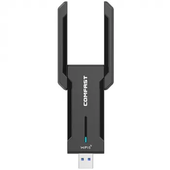 WiFi USB adapteris Comfast CF-972AX Dual Band 2,4 GHz / 5 GHz / 6 GHz iki 5374 Mbps