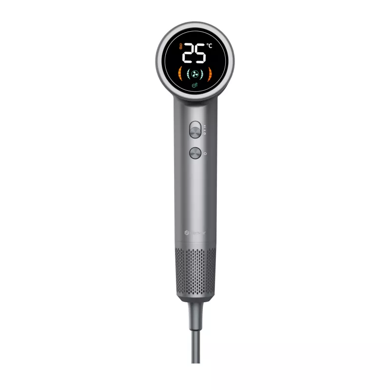 Plaukų džiovintuvas DENVER HDD-1400DGR 1400 W, pilkas, 110–240 V, 1,8 m laidas, 25–75 °C, 70×89×280 mm