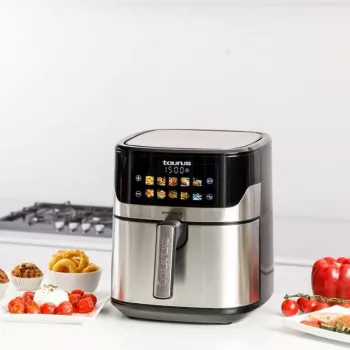 Oro gruzdintuvė Taurus Air Fry 7S 1600 W 6,5 L, nerūdijantis plienas, 8 programos, 80–200 °C, jutiklinis valdymas