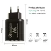 USB sieninis įkroviklis MACLEAN MCE479B – 3x USB prievadai, 18 W bendra galia, kompaktiškas