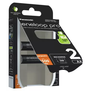 Įkraunamos baterijos PANASONIC ENELOOP PRO AA 2500 mAh 2 vnt. (BK-3HCDE/2CP)