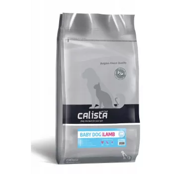 Sausas šunų ėdalas CALISTA Baby Dog Lamb 12 kg — ėrienos receptūra šuniukams, 28% baltymų, 19% riebalų