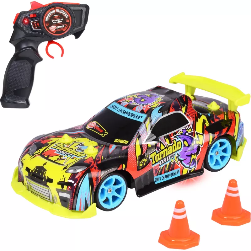 Radijo bangomis valdomas automobilis Dickie Tornado Drift RTR 2.4 GHz – paruoštas važiuoti drifto modelis
