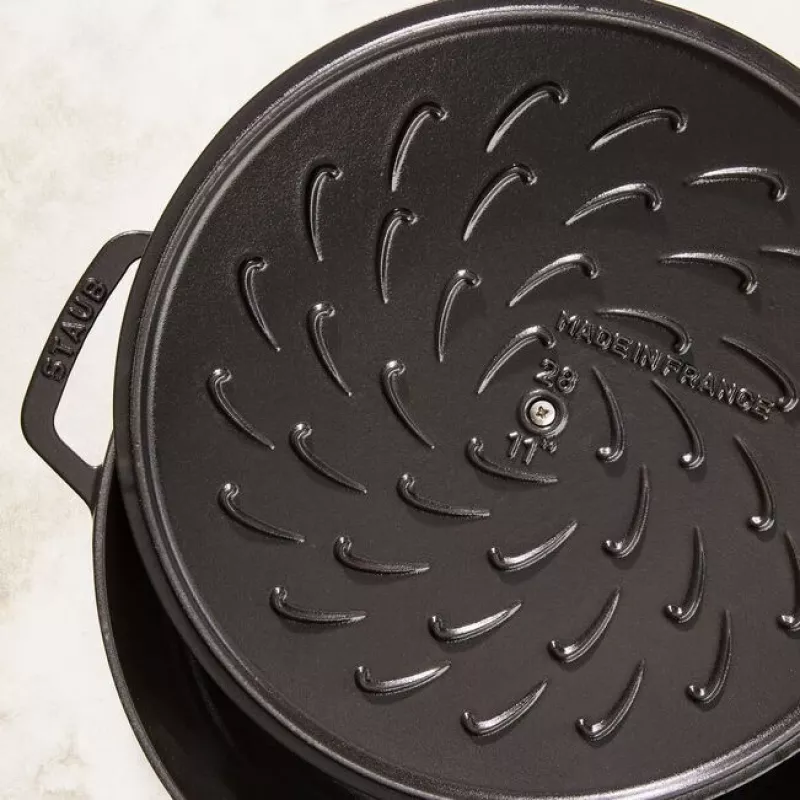 ZWILLING STAUB BRAISERS apvali keptuvė 28 cm, juoda, dugno Ø 22,2 cm