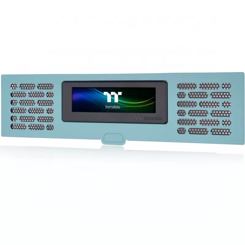 Termaltake AC-067-OOCNAN-A1, pilno bokšto korpuso LCD skydelio rinkinys, turkio spalvos, 5 V, 14 W, 277,5 mm