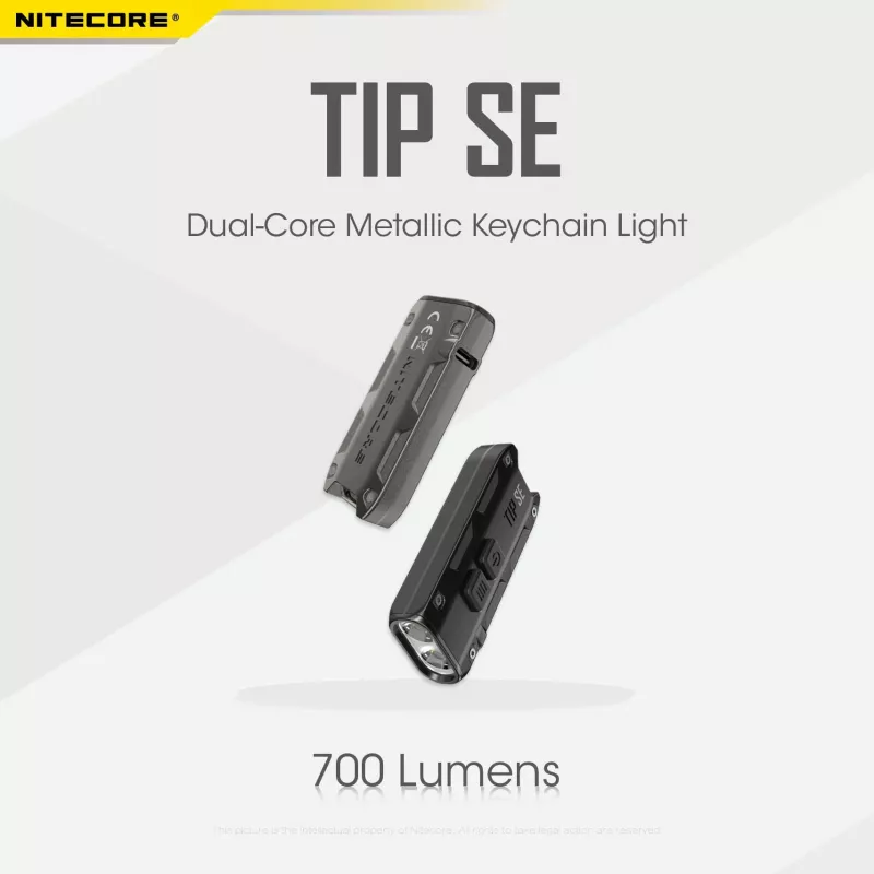 Nitecore TIP SE juodas rankinis žibintuvėlis LED