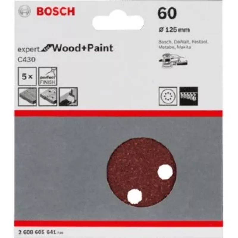 Šlifavimo diskai Bosch C430 Expert medžiui ir dažams