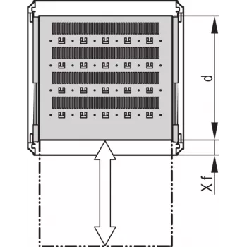 SCHROFF 19SHELF TELESCOPIC 2U1000D RAL7021 - Rack priedas (27230109)