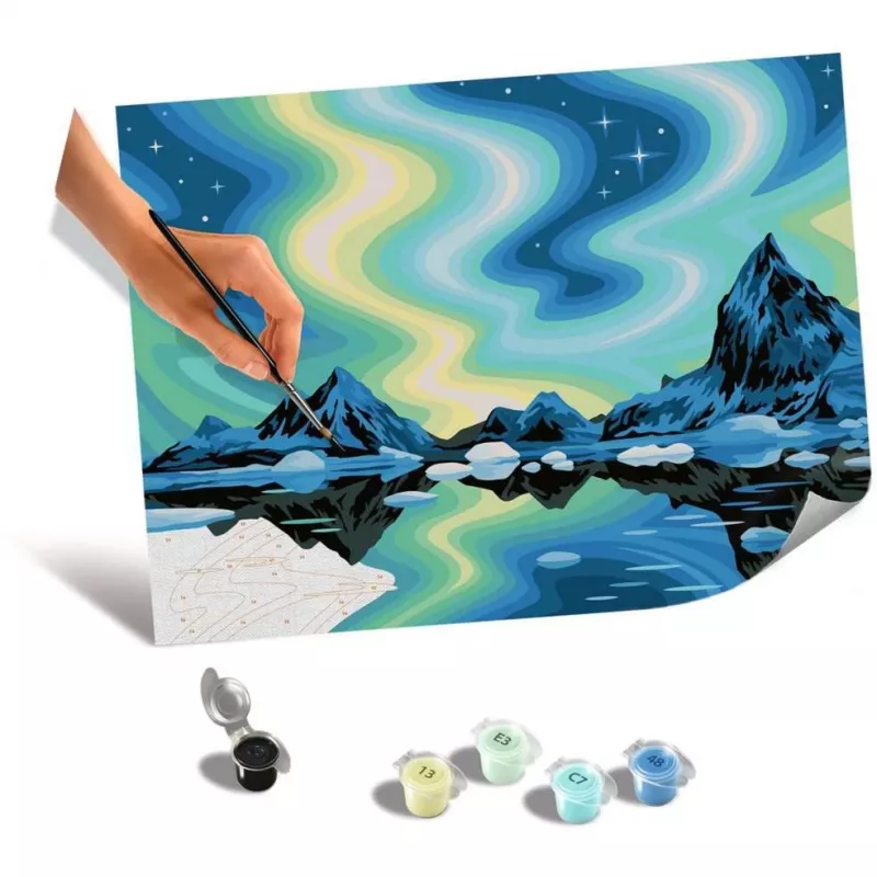 Ravensburger CreArt Canvas Edition tapybos rinkinys Šiaurės pašvaistė (23907)