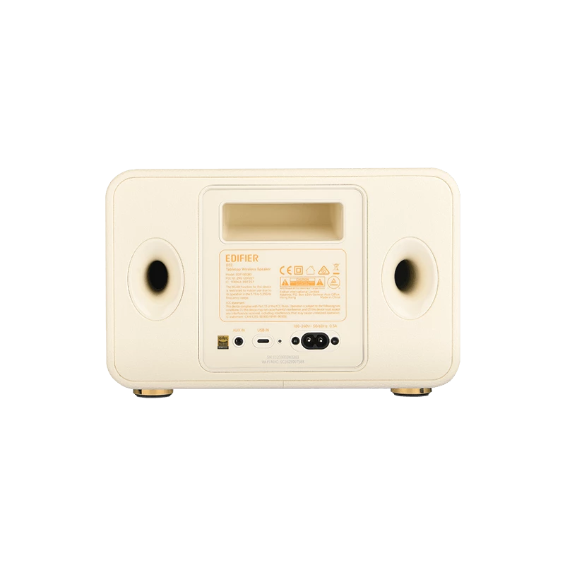 Edifier D32 Multiroom WiFi Bluetooth garso kolonėlė, stereo, Hi-Res, baltos spalvos