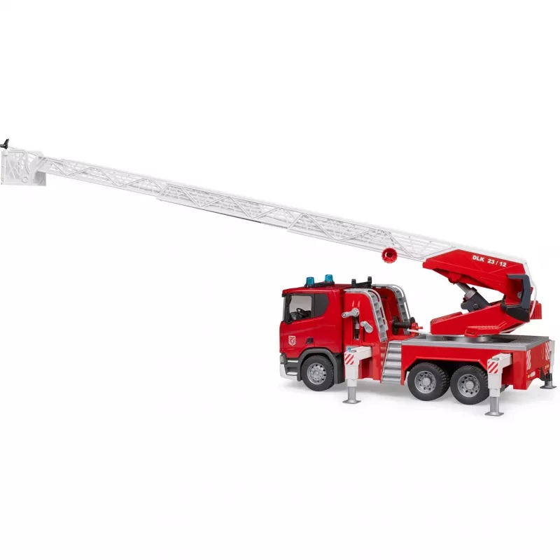 Gaisrinis automobilis BRUDER Scania Super 560R Raudonas Baltas Plastmasinis 3+