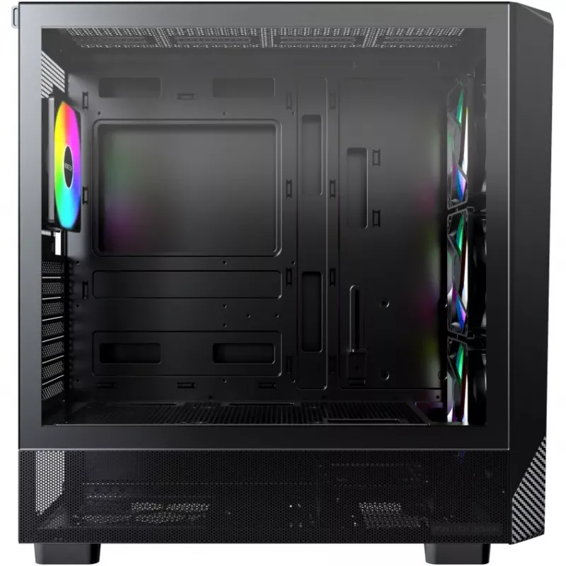 Kompiuterio korpusas Montech X5 Midi Tower Black ATX 3x140mm ventiliatoriai