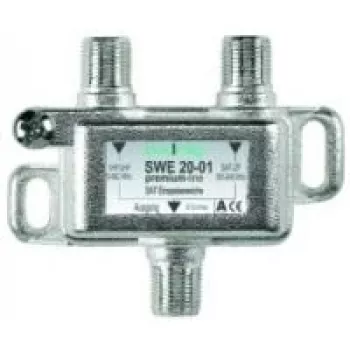 Axing SWE 20-01 adapteris F-moteris, sidabrinis, 5,2 cm x 1,7 cm